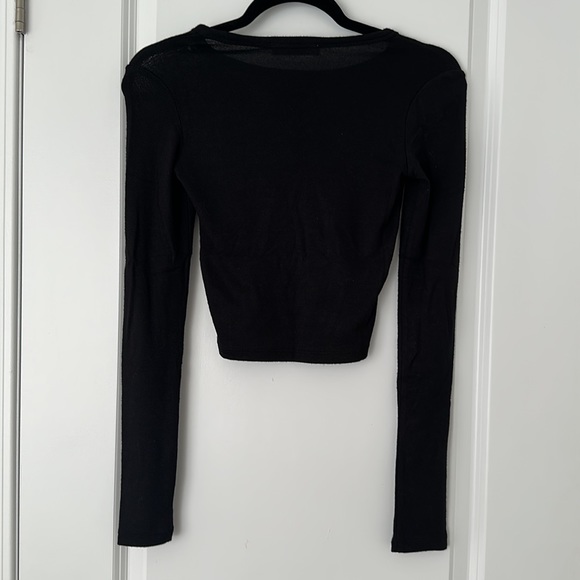 Aritzia Wilfred Free Winberg Longsleeve Black (XXS) - Picture 3 of 4